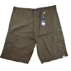 Architect Shorts Mens 38 Brown Cargo Pockets Long 100% Cotton Ripstop Outdoor